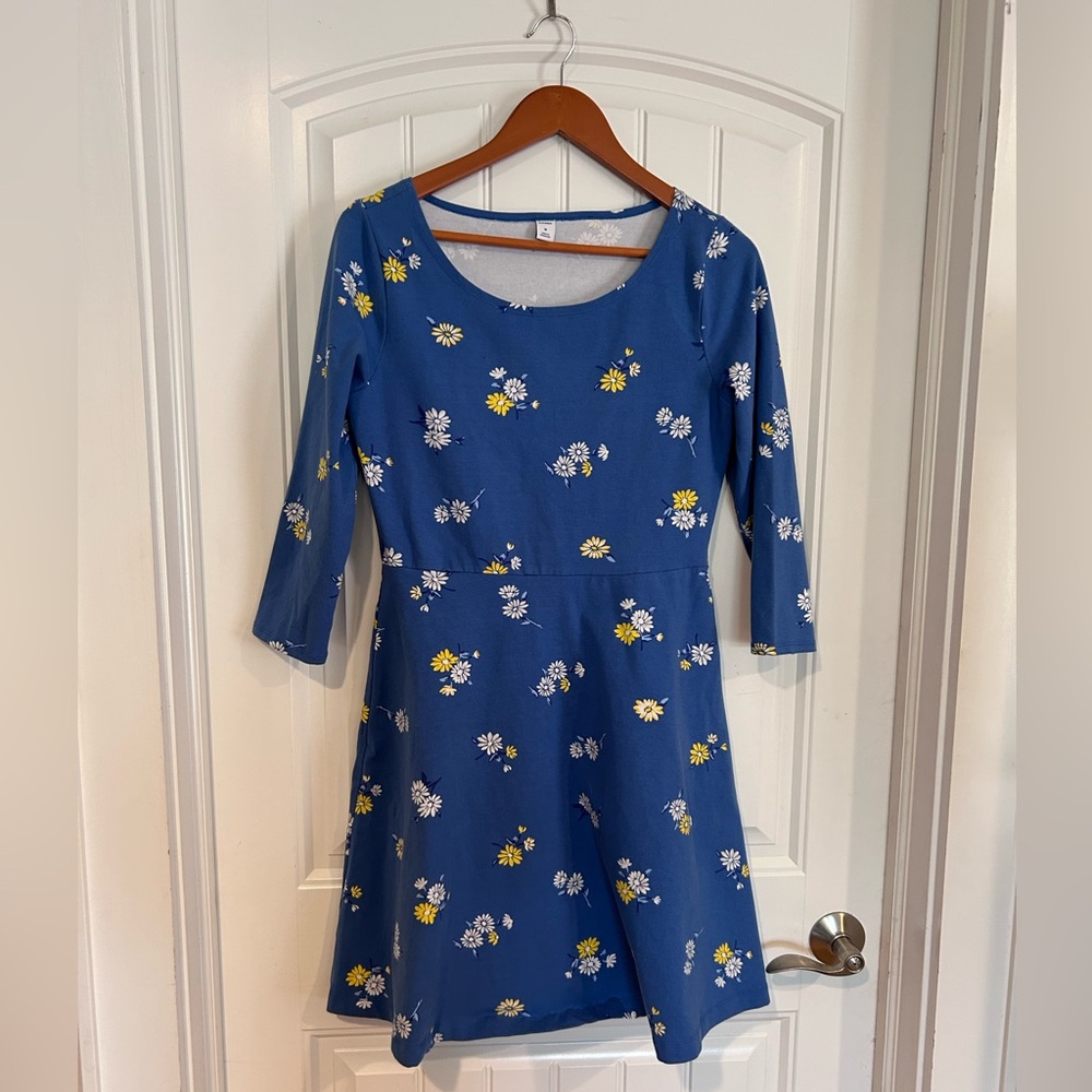 Old Navy Blue Floral Dress